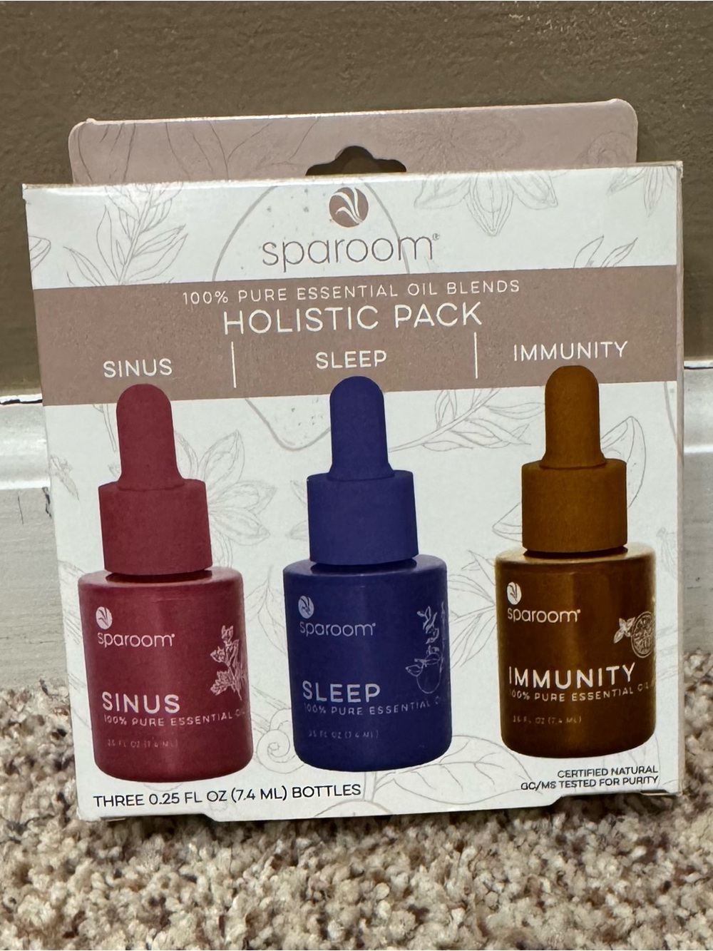 New Sparoom Essential Oil Blend Set-Sinus, Sleep and Immunity